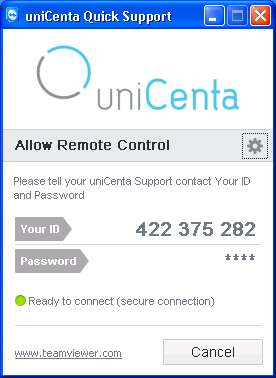 uniCenta oPOS remote support with Teamviewer
